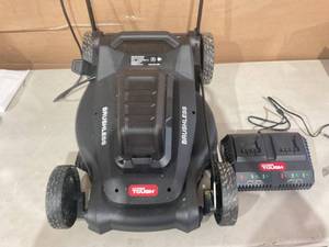 lot 385 image: Hyper Tough 40V 18 Battery Powered Brushless Push Mower Kit with Fast Charger