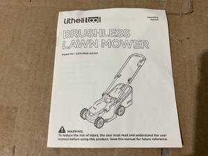 lot 41 image: Litheli Cordless Lawn Mower 13, 5 Heights Adjustment, U20 Series 20V Electric Lawn Mowers