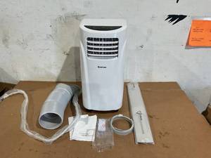 lot 176 image: Costway 8000 BTU ASHRAE Portable Air Conditioner & Dehumidifier Function Remote w Window Kit