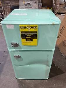 lot 199 image: Antarctic Star Compact Mini Refrigerator Separate Freezer, Small Fridge Double 2-Door