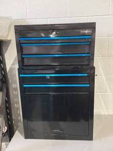 lot 569 image: WORKPRO 5-Drawer Rolling Tool Chest Sliding Metal Drawer Storage Cabinet wWheel