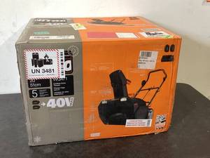 lot 448 image: Worx 40V 20 Cordless Snow Blower Power Share with Brushless Motor - WG471 (Batteries & Charger Included)