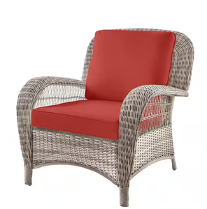 lot 282 image: Hampton Bay Universal Quarry Red Sectional Slipcover 11 Set