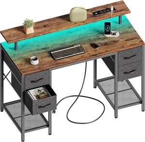 lot 431 image: 47 inch Computer Desk with 4 Drawers