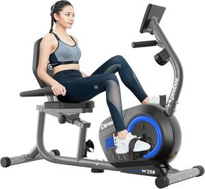 lot 447 image: Pooboo Magnetic Recumbent Bike Indoor Cycling W258