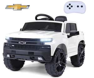 lot 50 image: Licensed Chevrolet Silverado Trail Boss 12V Ride on Truck Electric Cars for Kids Ride on Car with Remote Control