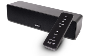 lot 56 image: ZVOX AccuVoice AV100 Compact TV Soundbar Speaker with 6 Levels of Voice Boost