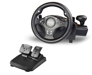 lot 61 image: DOYO 270 Degree Rotation Pro Sport Racing Wheel for Multi Platform Compatible PS3PS4XBOX ONEXBOX360NS SWITCHAndroid