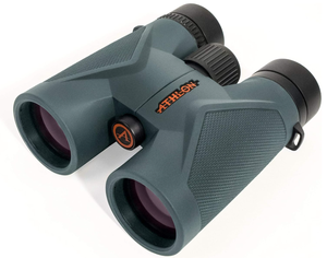 lot 65 image: Athlon Optics 8x42 Midas UHD Gray Binoculars with ED Glass for Adults and Kids