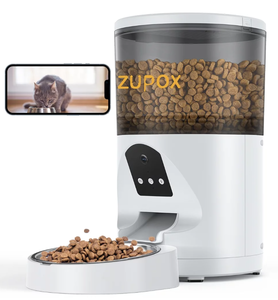 lot 68 image: ZUPOX 6L Automatic Cat Feeder with Camera Timed Pet Feeder 1080P HD Video with Night Vision 2.4G WiFi