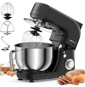 lot 74 image: LINKChef Stand Mixer, 5.3QT 800W 6P Speeds with Whisk, Dough Hook and Beater