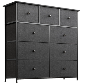 lot 187 image: REAHOME 9 Drawer Dresser for Bedroom Chest of Drawers Closets Large Capacity Organizer