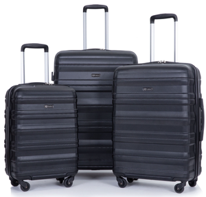 lot 245 image: 3PCS Tripcomp Hardside Luggage Set 3-Piece Set (212529) Lightweight Suitcase 4-Wheeled Suitcase Set