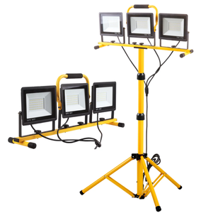 lot 247 image: 21000 Lumen Work Lights with Stand,3 Adjustable Head LED Work Light, with Adjustable and Foldable Tripod Stand