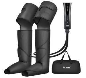 lot 253 image: FIT KING Foot and Leg Massager for Circulation and Relaxation with Hand-held Controller 3 Modes