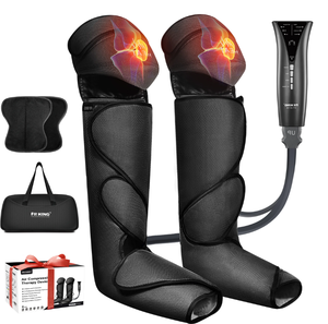lot 272 image: FIT KING Leg and Foot Massager for Circulation with Knee Heat, Handheld Controller with Multiple Massage