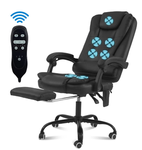 lot 353 image: Hoffree Massage Office Chair Ergonomic Computer Desk Chair Big and Tall Executive Leather Chair
