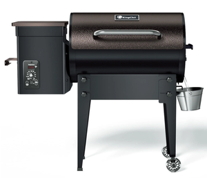 lot 585 image: KingChii 456 sq. in Wood Pellet Smoker & Grill BBQ with Auto Temperature Control