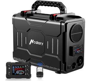 lot 592 image: HCALORY 12V Portable Diesel Air Heater, 5KW All-in-One Diesel Parking Heater