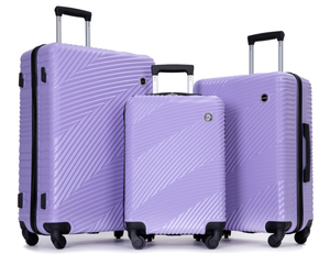 lot 594 image: 3PCS Tripcomp Luggage Set,Suitcase Set with Spinner Wheels Hardside Lightweight Luggage Set