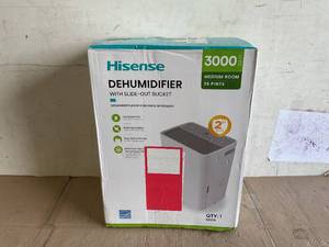 lot 251 image: Hisense 35-Pint 2-Speed Dehumidifier ENERGY STAR 3000 sq ft