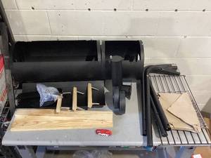 lot 583 image: Zimtown BBQ Charcoal Grill Outdoor Barbecue Pit with Offset Smoker Patio Backyard
