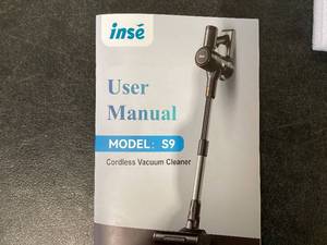 lot 606 image: INSE S9 Cordless 400W Stick Vacuum Cleaner with 30Kpa Powerful Suction, LED Display