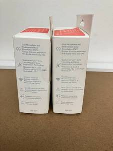 lot 290 image: LOT OF 2 Nokia Wireless Bluetooth Clarity Solo Bud  Single Ear Headset. Answer calls, stream music hands free