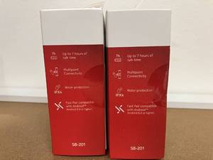 lot 294 image: LOT OF 2 Nokia Solo Bud in Ear Wireless Mono Headset with IPX4 Water Resistance