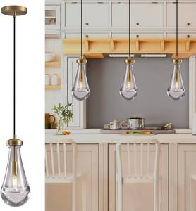 lot 161 image: Raindrop Pendant Lights Set of 3, Gold