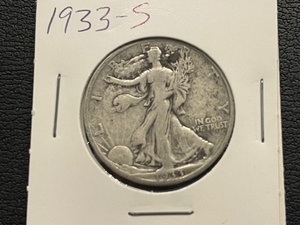 lot 52 image: 1933-S Walking Liberty Half Dollar