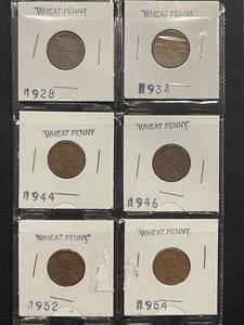 lot 57 image: Lincoln Wheat Cents