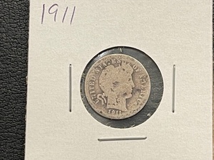 lot 59 image: 1911 Barber Dime