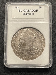lot 70 image: 1783 El Cazador Shipwreck Coin