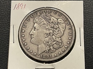 lot 91 image: 1891 Morgan Dollar
