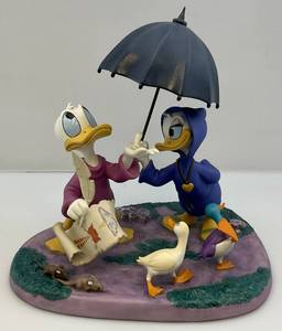 lot 24 image: Vintage WDCC Fantasia 2000 Limited Edition Donald & Daisy Feather Has Repair