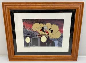 lot 29 image: Disneys Cruellas Last Stand Framed Behind Glass Print Dated 1961 13v 12 x 16 12