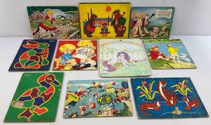 lot 86 image: Misc. Vintage Kids Puzzles