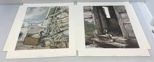 lot 108 image: Misc. Burton E. Moore Wildlife Prints Numbered & Pencil Signed