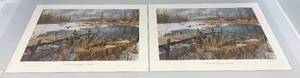 lot 109 image: Vintage Ken Zilla Onamia Lake Flowage Mallards Conservation Edition 28400 Pencil Signed & Print 302800 Pencil Signed