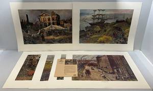 lot 112 image: 1974-75 John Falter 3M Company Print Set (6) Prints
