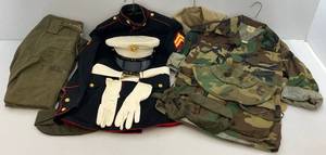 lot 136 image: Misc. Vintage Military Clothes & More