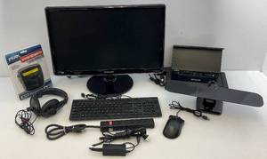 lot 147 image: SAMSUNG 24 Monitor With Keyboard, Mouse & More