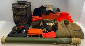 lot 156 image: Group Of Misc. Hunting Clothes Most Size Large & More