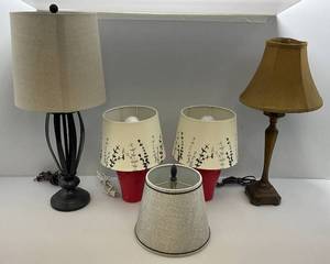 lot 158 image: Misc. Lamps