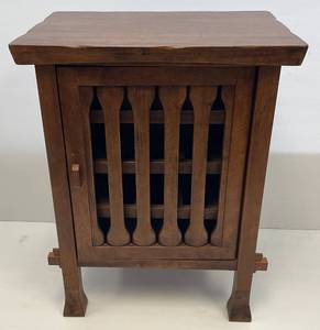 lot 161 image: Mission Style Wine Rack 25L x  32T x 17W