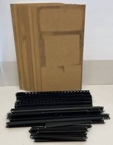 lot 162 image: Metal Four Shelf Racks  36 L x 60 H x 18 W