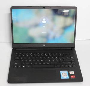 lot 11 image: HP Laptop Computer, AMD CPU, Windows 11, Hard Drive 128 GB,4 GB RAM, Power Cord.