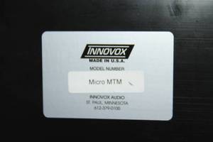 lot 9 image: Lot of 3 Innovox MTM-Micro Slim Profile Surface-Mount Pro Audio Loudspeakers  Speakers with Speakon Breakout Boxes