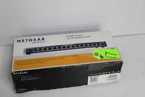 lot 17 image: Netgear Prosafe 16 Port 10100 Desktop Switch